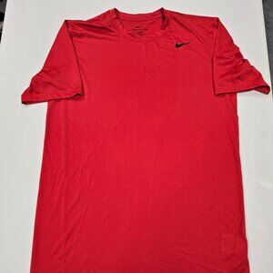 The Nike Tee Red Short Sleeve T-shirt Dri Fit Men’s Medium, Athletic Workout Tee